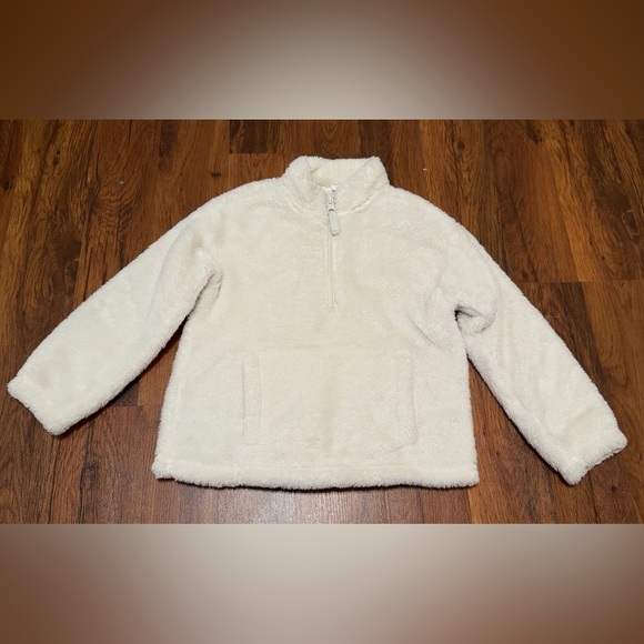 GAP Other - GAP Cream Fleece Half-Zip Sweater
